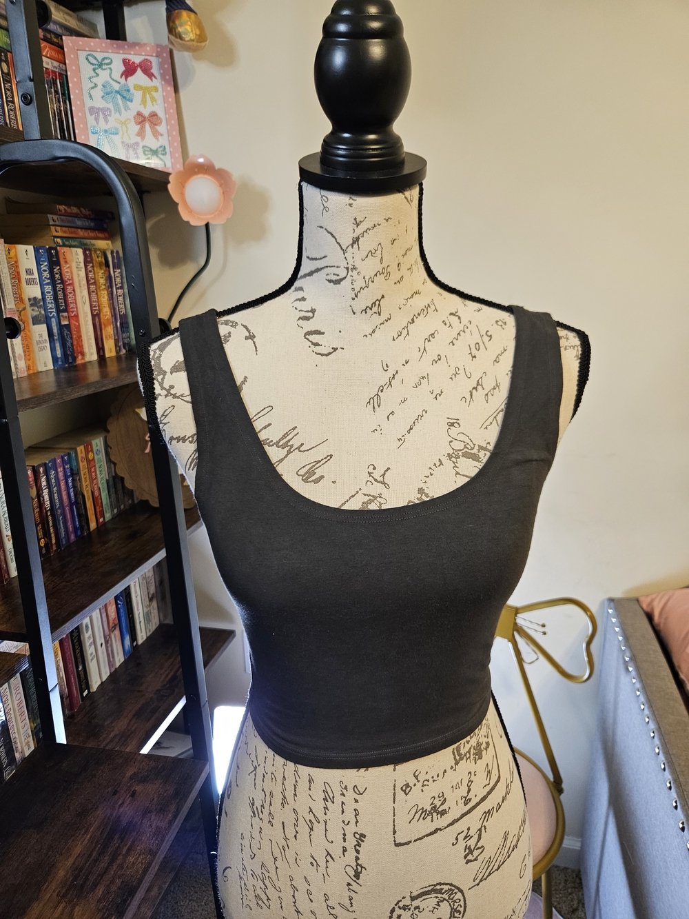 Groceries Fitted Crop Top